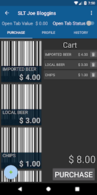 Image 0 for Bar Tab