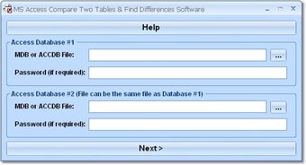 Image 0 for MS Access Compare Two Tab…