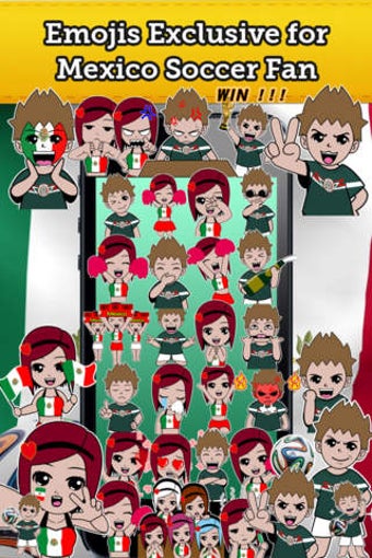 Image 0 for Emoji Mexico Soccer Fan F…