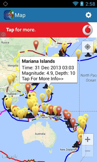 Imagen 1 para Earthquake+ Map, Info, Al…
