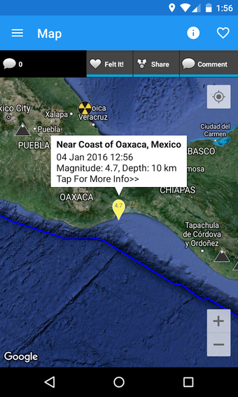 Imagen 2 para Earthquake+ Map, Info, Al…