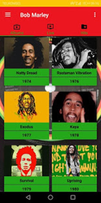 Imagen 1 para Bob Marley All Album Song…