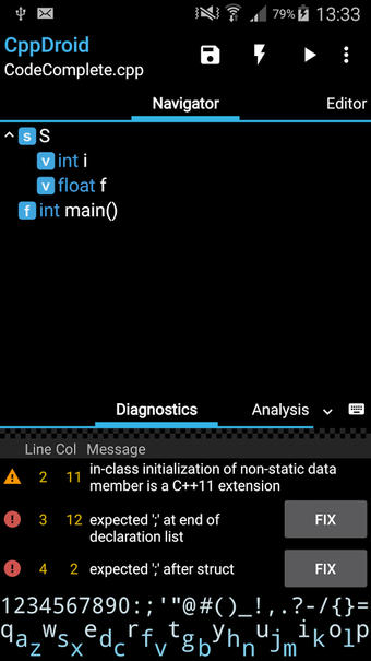 Image 1 for CppDroid - C/C++ IDE