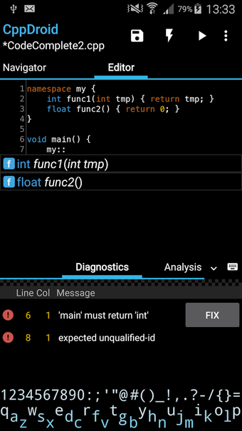 Image 3 for CppDroid - C/C++ IDE