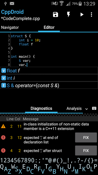Image 0 for CppDroid - C/C++ IDE