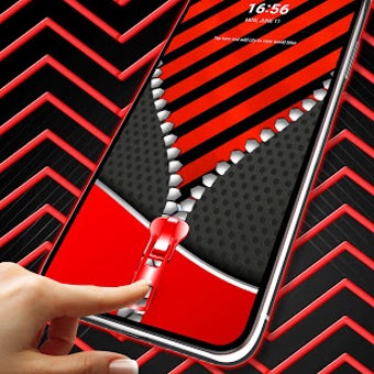 Image 3 for Red black zipper