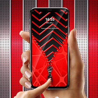 Image 2 for Red black zipper