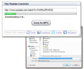 Imagen 0 para Tiny Youtube Converter
