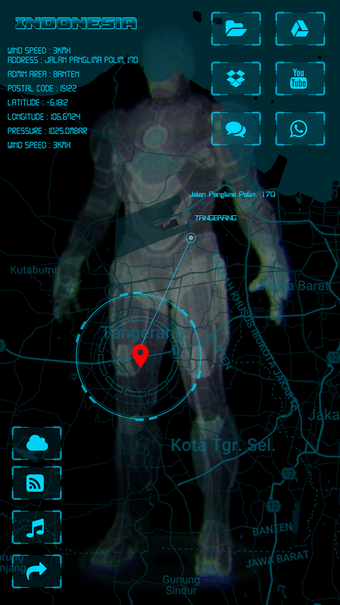Image 1 for Jarvis UI KLWP theme