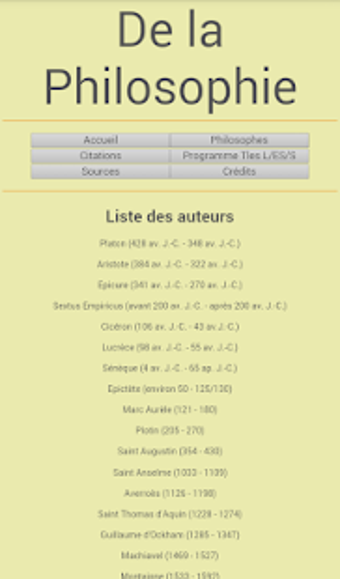 Image 1 for De la Philosophie