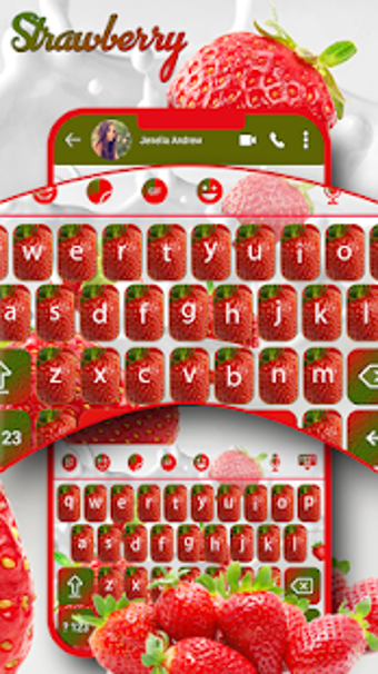 Imagen 2 para Strawberry Keyboard Theme