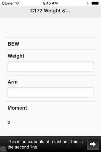 Image 0 for C172 Weight and Balance C…