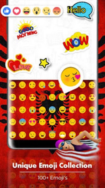 Image 1 for Albania Flag Keyboard - E…