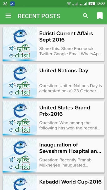 Image 1 for Edristi Current Affairs