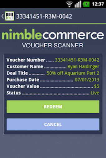 Image 2 for Voucher Scanner