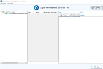 Image 0 for Cigati Thunderbird Backup…