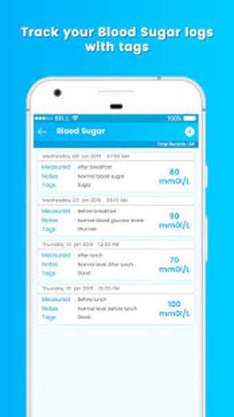 Imagen 3 para Blood Sugar Log  Diabetes…
