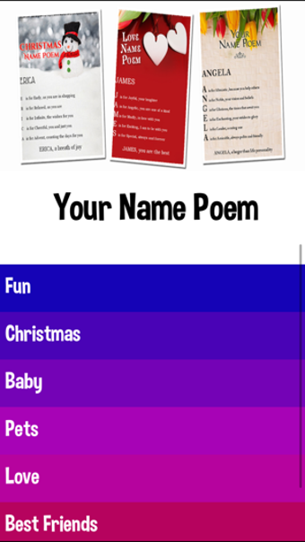 Image 0 for Name Poem Maker - Name Me…