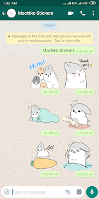 Image 2 for Machiko Rabbit Stickers