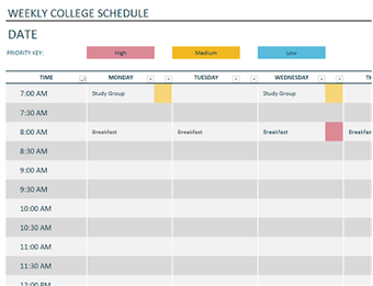 Image 3 for Schedules Office Template…