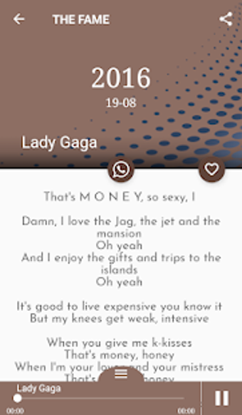 Imagen 3 para Lady Gaga Lyrics