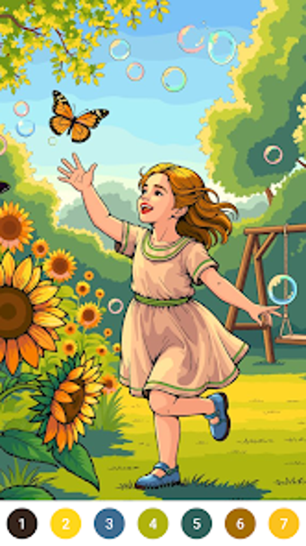 Image 0 for Calm Meadow: Color by Num…