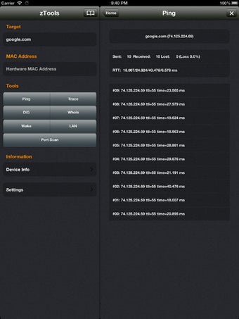 Image 1 for zTools - Network Utility