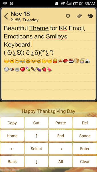Image 0 for Thanksgiving Skin Keyboar…
