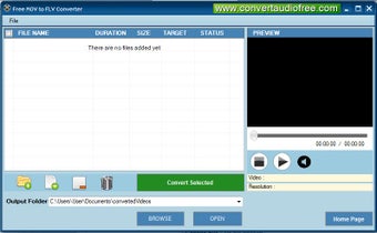 Image 0 for Free MOV to FLV Converter