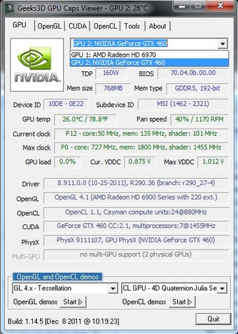 Image 0 for GPU Caps Viewer