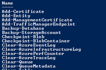 Image 0 for Azure Management Cmdlets