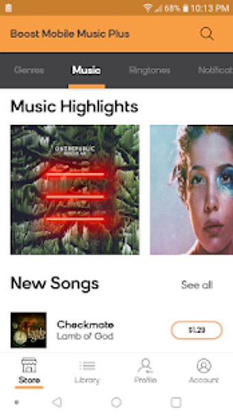 Image 1 for Boost Mobile Music Plus