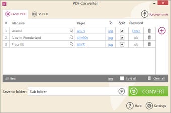 Imagen 1 para Icecream PDF Converter