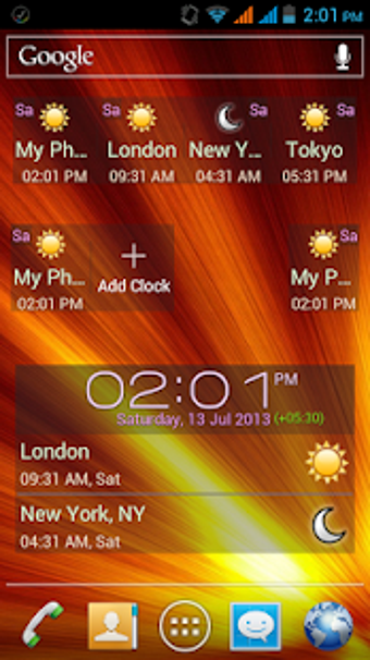 Imagen 2 para Digital World Clock Widge…
