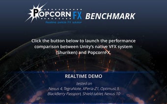Imagen 0 para PopcornFX Benchmark