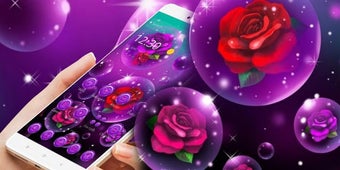 Image 2 for Purple Bubble Rose Theme