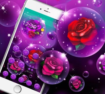 Image 0 for Purple Bubble Rose Theme