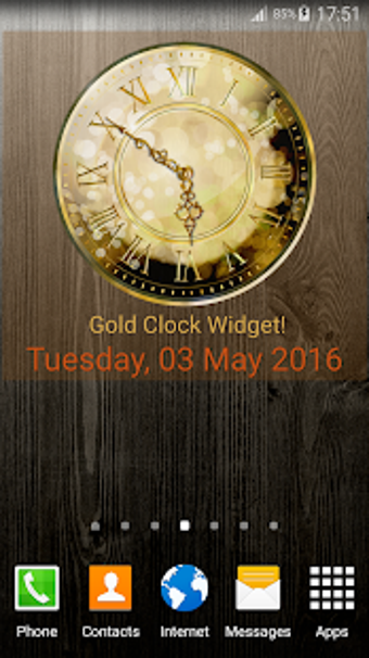 Image 0 for Gold Clock Widget