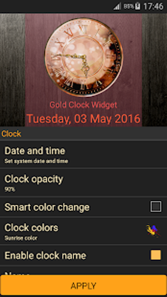 Image 3 for Gold Clock Widget