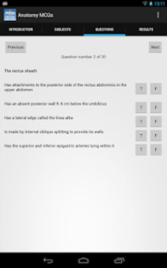 Image 1 for Anatomy MCQs Free
