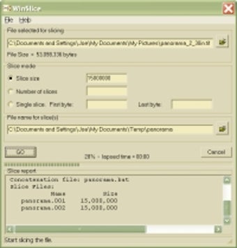 Image 0 for WinSlice
