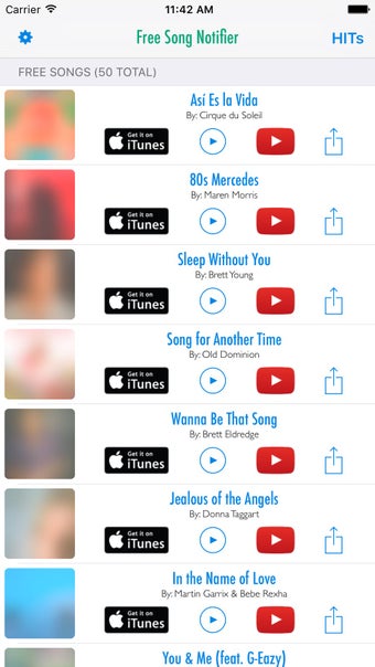 Image 0 for Free Song Notifier for iT…