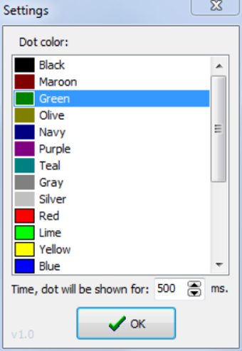 Image 0 for Show mouse click