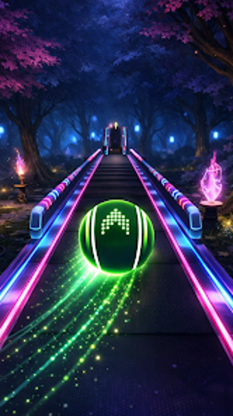 Image 0 for Neon Rolling Ball Run 3D