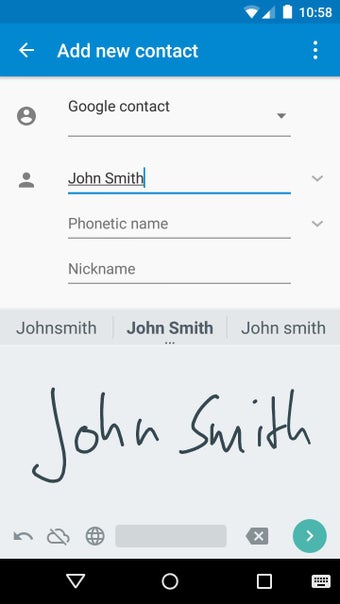 Image 0 for Google Handwriting Input