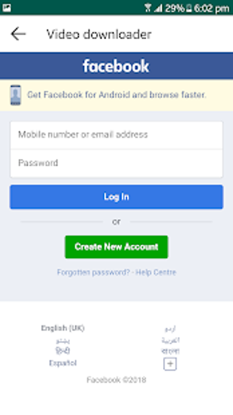 Imagen 1 para Video Downloader for Face…