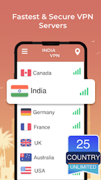 Imagen 3 para India Fast VPN - Free VPN…