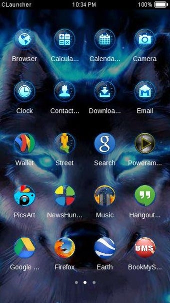 Image 1 for Wolf Blue Flames Theme Me…