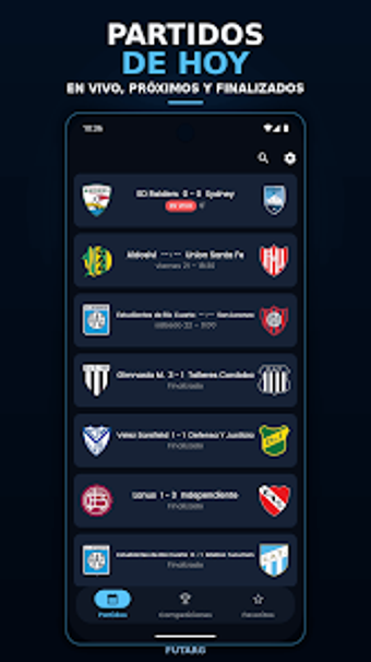 Imagen 0 para FUTARG: Partidos de Hoy