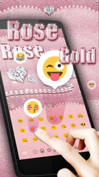 Image 1 for Rose Gold Keyboard Theme